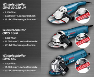 Bosch-Winkelschleifer-Set-300x247 Drei Profis. Für jeden Einsatz.